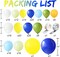 207Pcs Royal Blue Yellow Balloon Arch Kit(Royal Blue, Yellow, Olive Green)